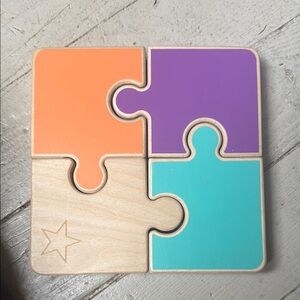 4 piece double-sided puzzle